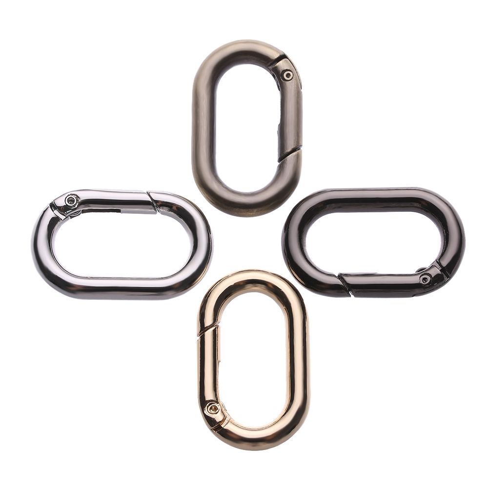 Hiking Snap Bottle Hooks Bag Belt Buckles Outdoor Carabiner Handbags Clips Spring Oval Rings