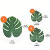 12pcs Tropical Palm Leaves Artificial Leaf Decor Wedding Decoration Green Jungle Plant Leaf Hawaiian Luau Home Party Decoration5