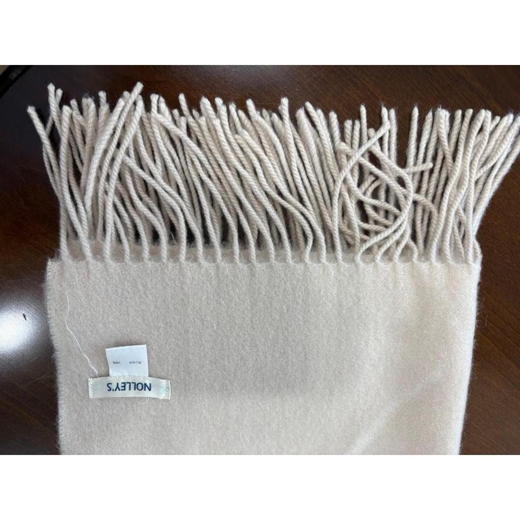 Used NOLLEY'S 100% Cashmere Scarf Beige