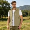 Gilet Leggero da Uomo Multi Tasche per Esterno Asciugatura Rapida da Pesca Giacca Senza Maniche Impermeabile da Montagna Adatto per Escursionismo e Viaggi