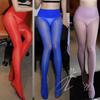 Sexy Women 8D Oil Shiny High Waist Shaping Stockings Seamless Sheer Stocking Lingerie Silk Pantyhose Candy Color Sexy Tights F14