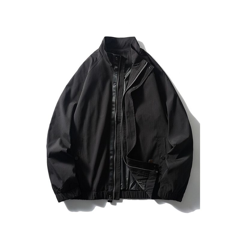 Retro Stand-Collar Workwear Jacket for Men, Autumn and Winter Style, Cardigan Sports Jacket, Foreign Trade Men's Fashion Brand Casual Windbreaker