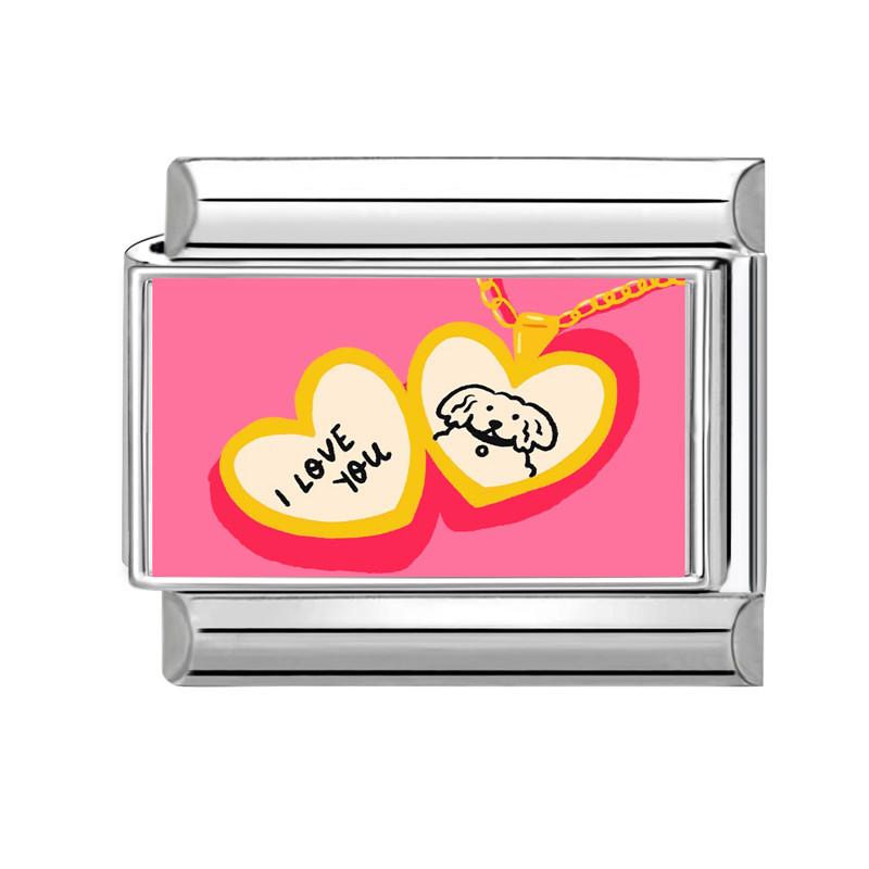 New Fashion Cactus Heart Eye Cherry Cup Fish Shell Italian Charm Links Fit 9MM Stainless Steel Bracelet Girls' DIY Making Gifts