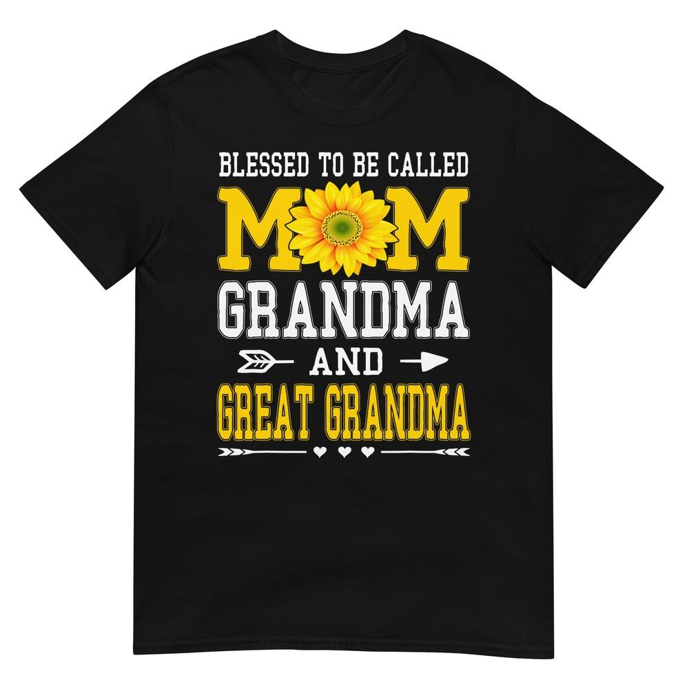 Blessed To Be Called Mom Grandma Great Grandma Mother s Day T-Shirt 2XL