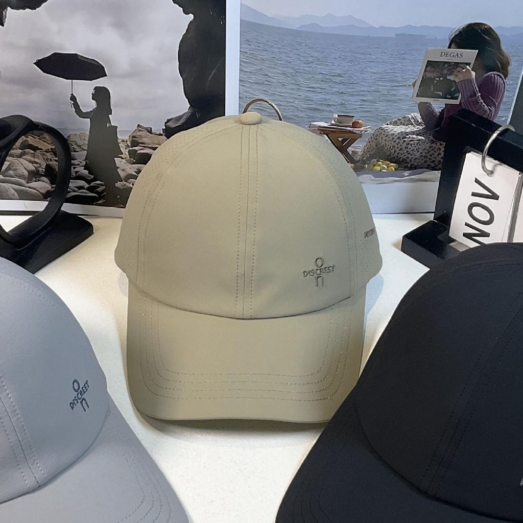Summer Letter Embroidery Thin Shade Soft Top Baseball Cap Men'S And Women'S Versatile Baseball Hat Tide