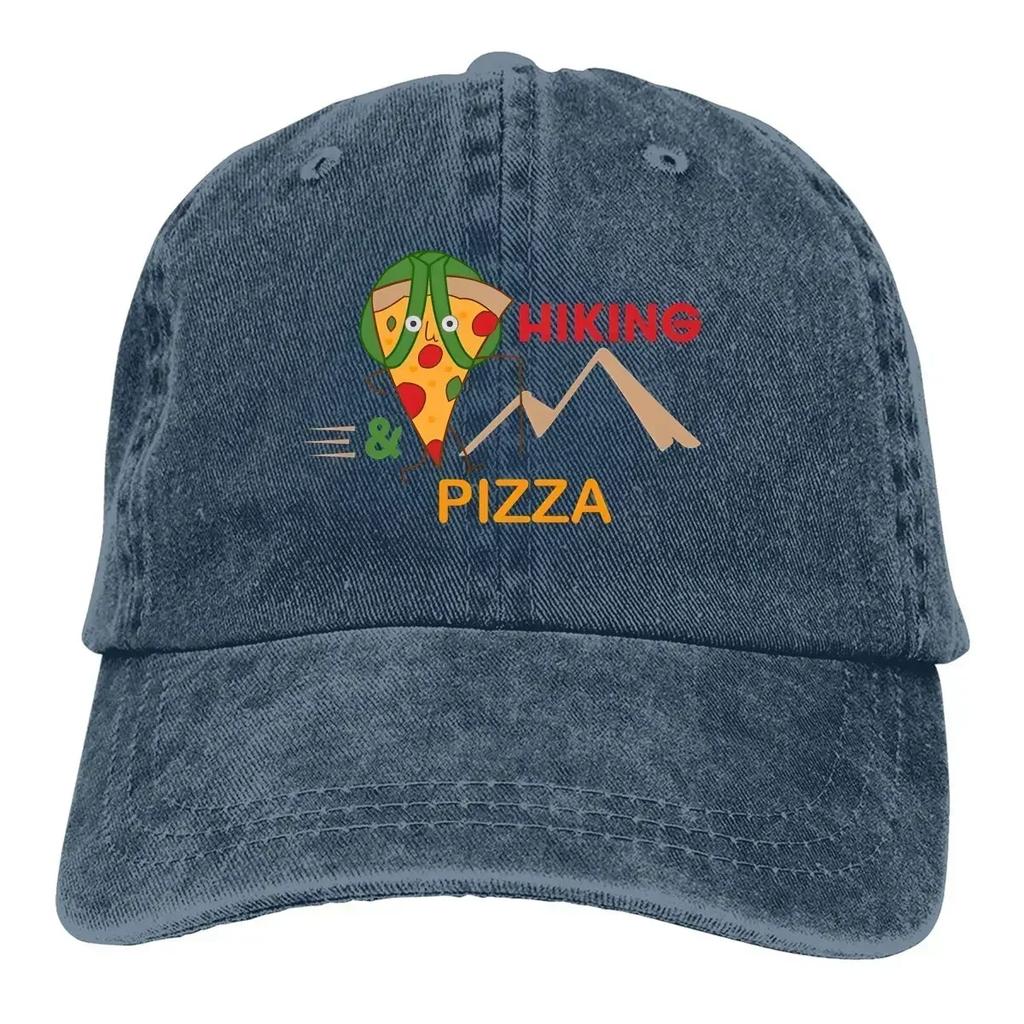 Hiking And Pizza Baseball Cap Unisex Hats Women Visor Protection Snapback  Caps