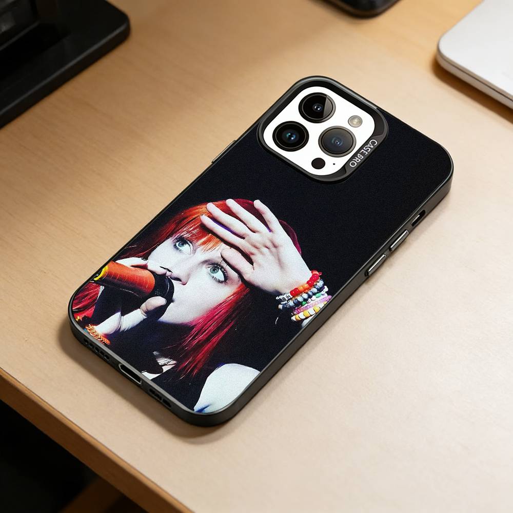Band P-Paramore Phone Case For iPhone 17,16,15,14,13,12,11 Plus,Pro Max,XS,Colored Silver Plated Inside Cover