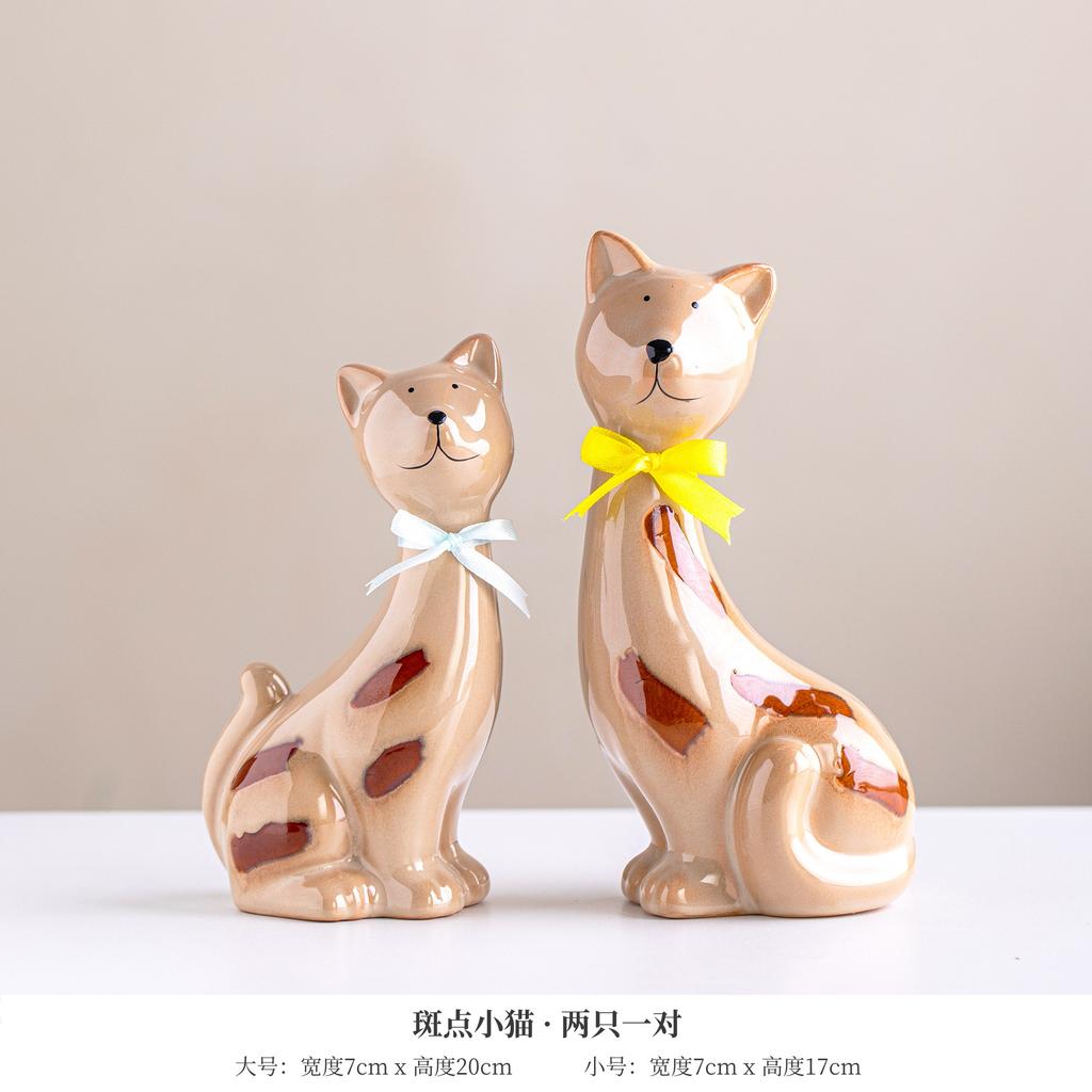 Jingdezhen Creative Ceramic Ornament Desktop Simplicity Niche Cute Porcelain Living Room High End Small Decoration