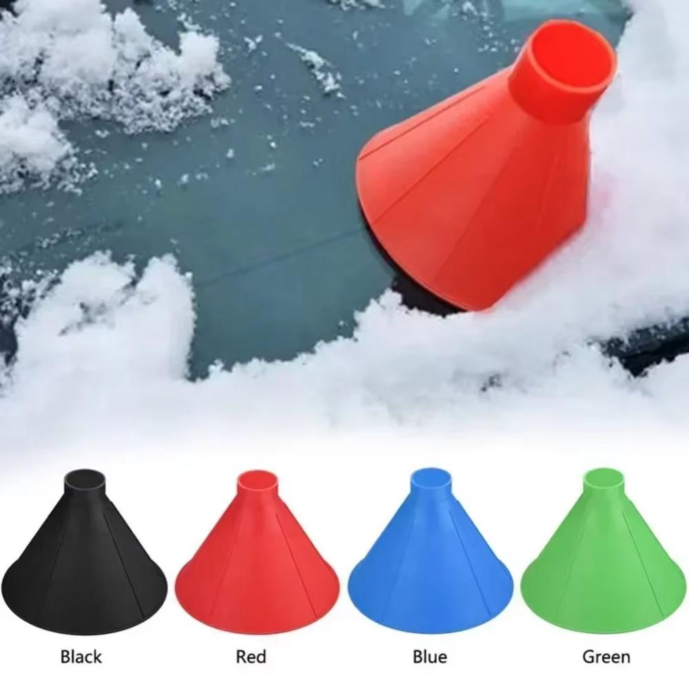 Car Magic Window Windshield Ice Scraper Shaped Funnel Snow Remover Deicer Cone Tool Scraping A Round Deicing Winter Auto