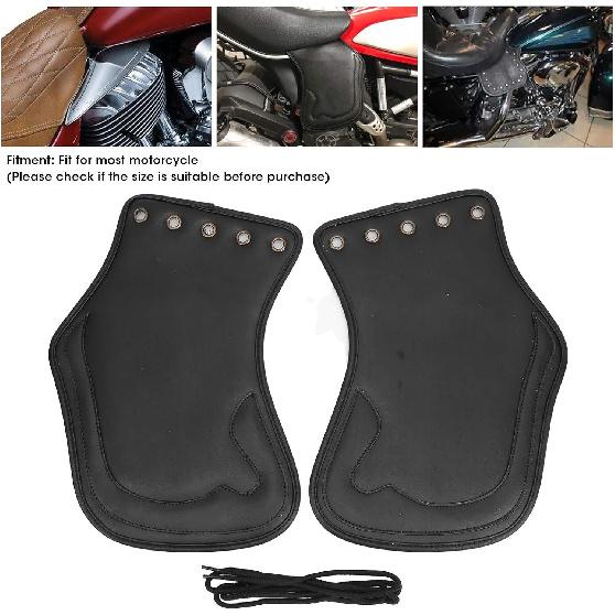 Fockety Engine Heat Shield, 2pcs Heat Shield Deflector, Heat Insulation Motorbike for Motorcycles Decorating