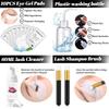 Lash Extension Kit for Beginners Lash Mannequin Head Replaced Eyelids False Eyelashes (Black Cotton Stalk) Practice Strips USB