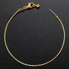 Brass Gold Plated Bracelet Necklace Simple Snake Bone Chain Adjustable Length Color Retaining Diy Bracelet Necklace Vl243