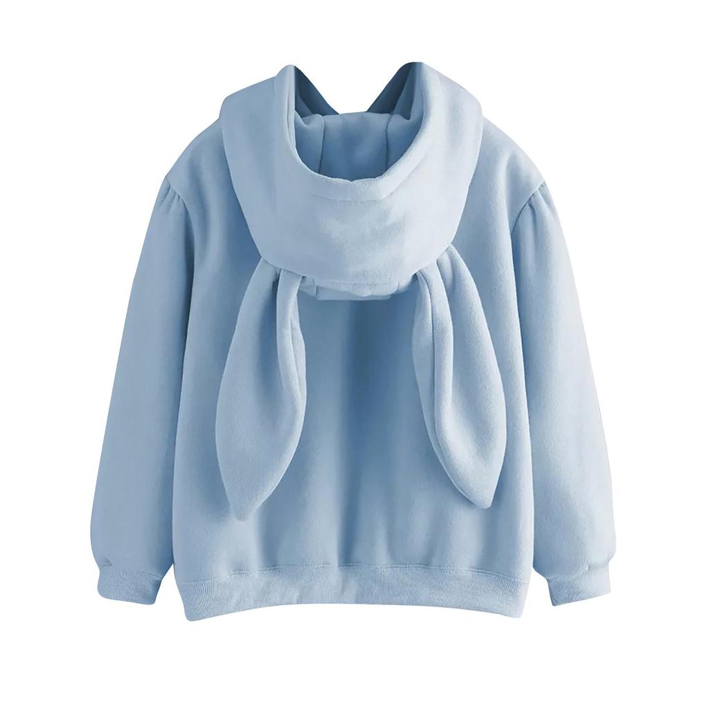 Dámský módní potisk Volný ležérní svetr s dlouhým rukávem, vycpaný, zesílený, s kapucí