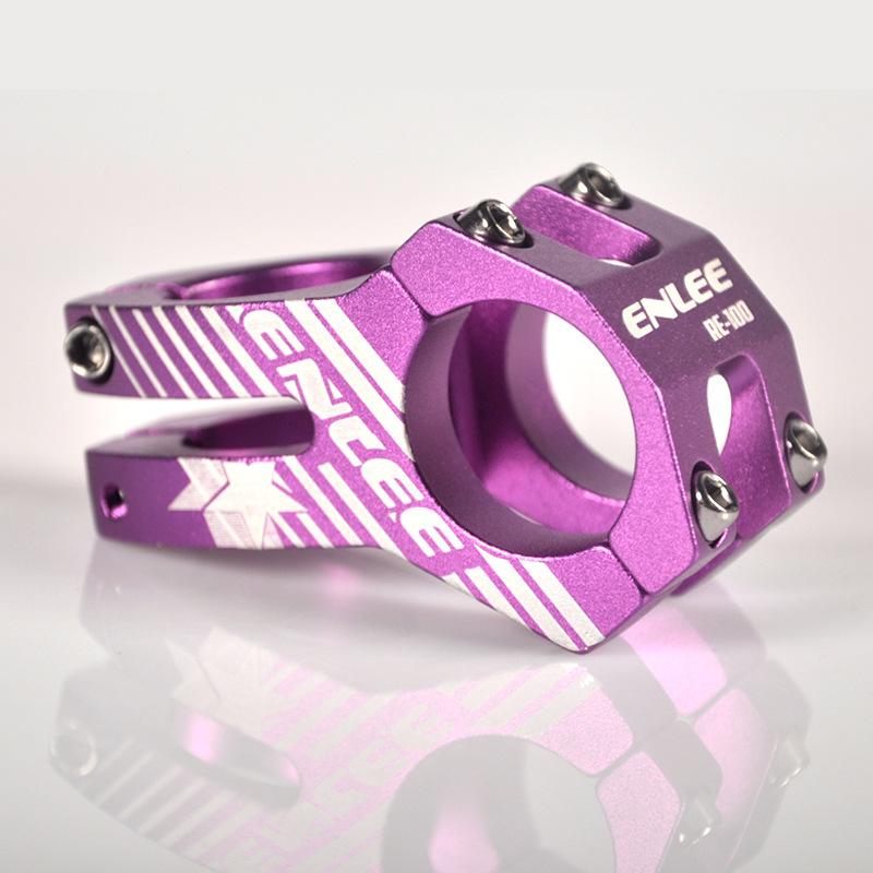 

ENLEE Межграничный, Подставка для руля горного велосипеда, Полый райзер, Подставка для руля для даунхилла 31,8 * 45 мм Короткий райзер для руля фиолетовый
