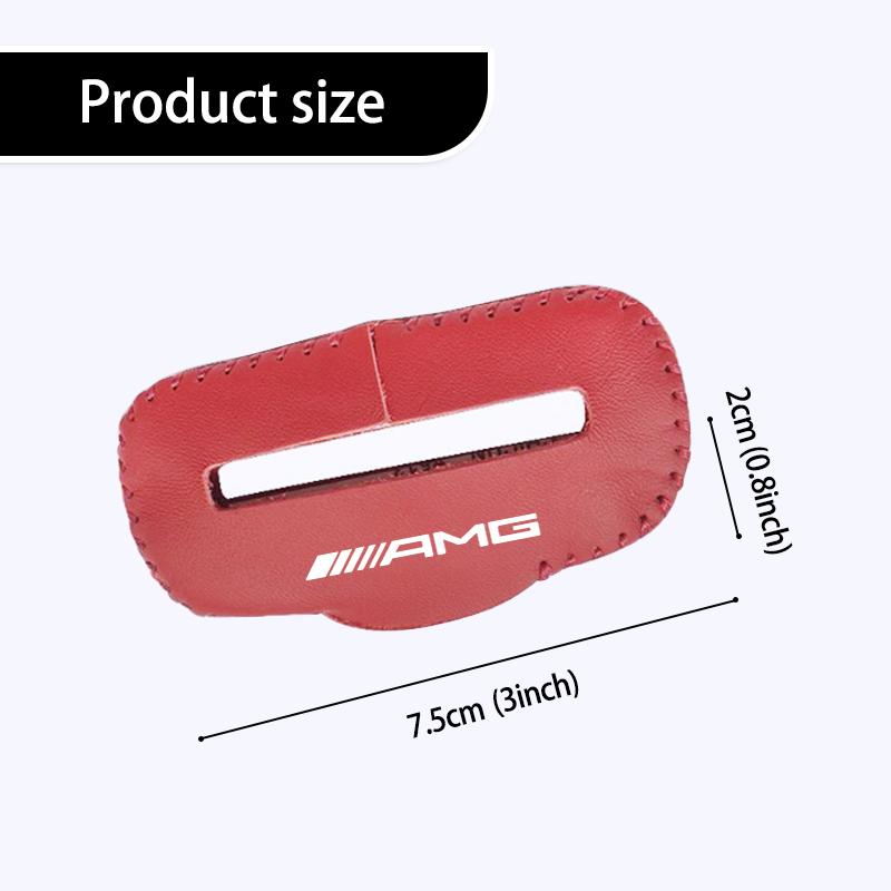 AZP2 Leather Car Seat Belt Buckle Clip Plug Protection For Mercedes Benz AMG W204 W205 W203 W211 W201 W210 W108 W124 W126 W140