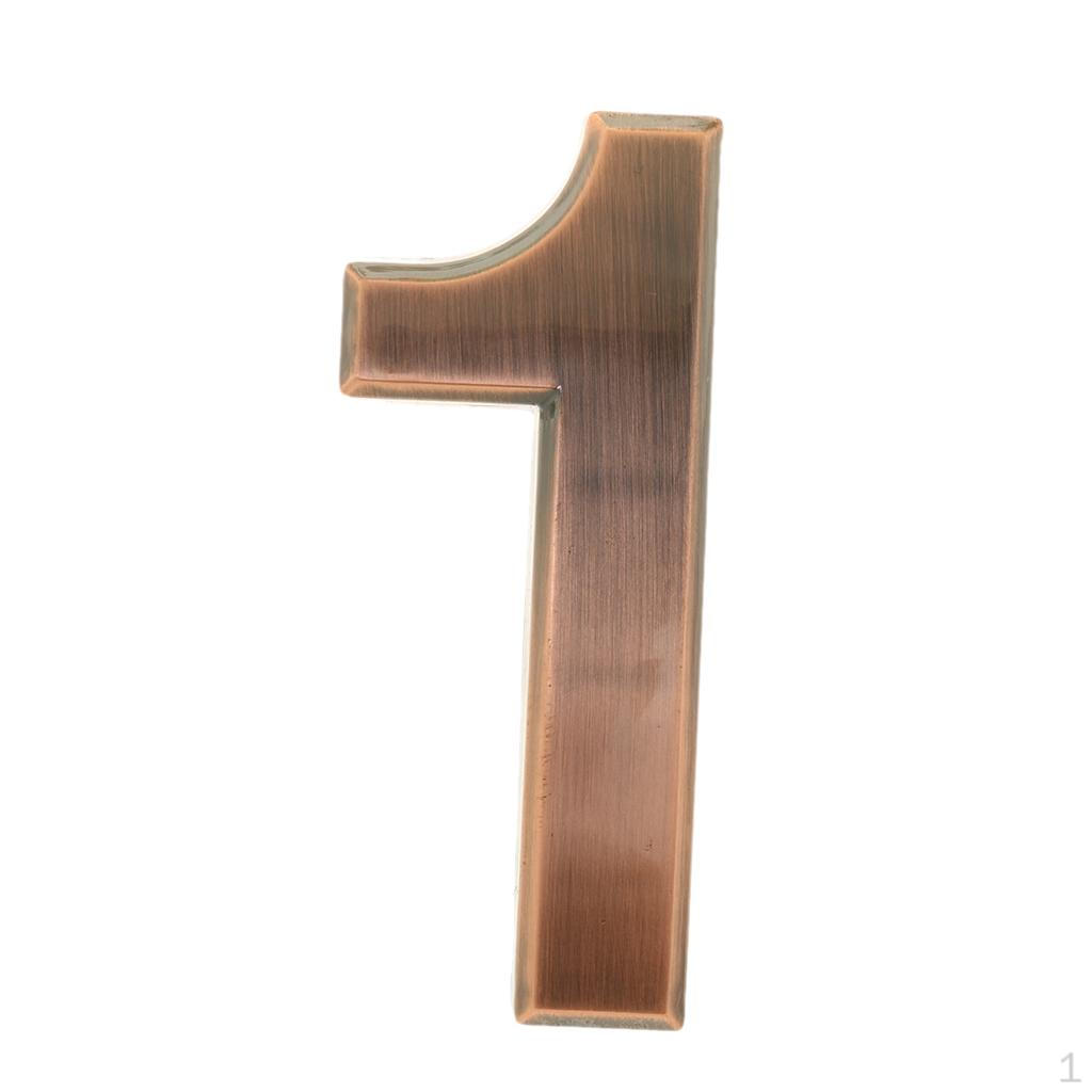 Door Number Room Plate Address House Hotel Signs, Bronze