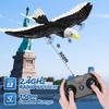 RC Plane Wingspan Eagle Bionic Aircraft Fighter 2.4G Radio Remote Control Hobby Glider Airplane Foam Toys for Children Kids Gift