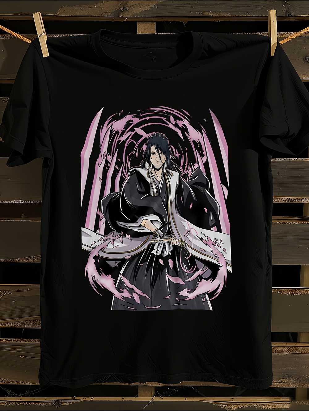 

Футболка с мангой Бьякуя Банкай S