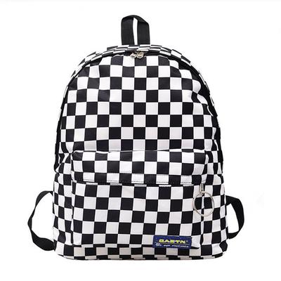 Unisex Plaid Nylon Design Daypack Laptop Backpack Book Bags for School Backpack Casual Rucksack KTY