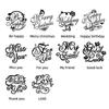 1 Pc Alphabet Pattern Wax Seal Stamps Retro Happy Birthday Antique Wooden Sealing Scrapbooking Wedding Decoration