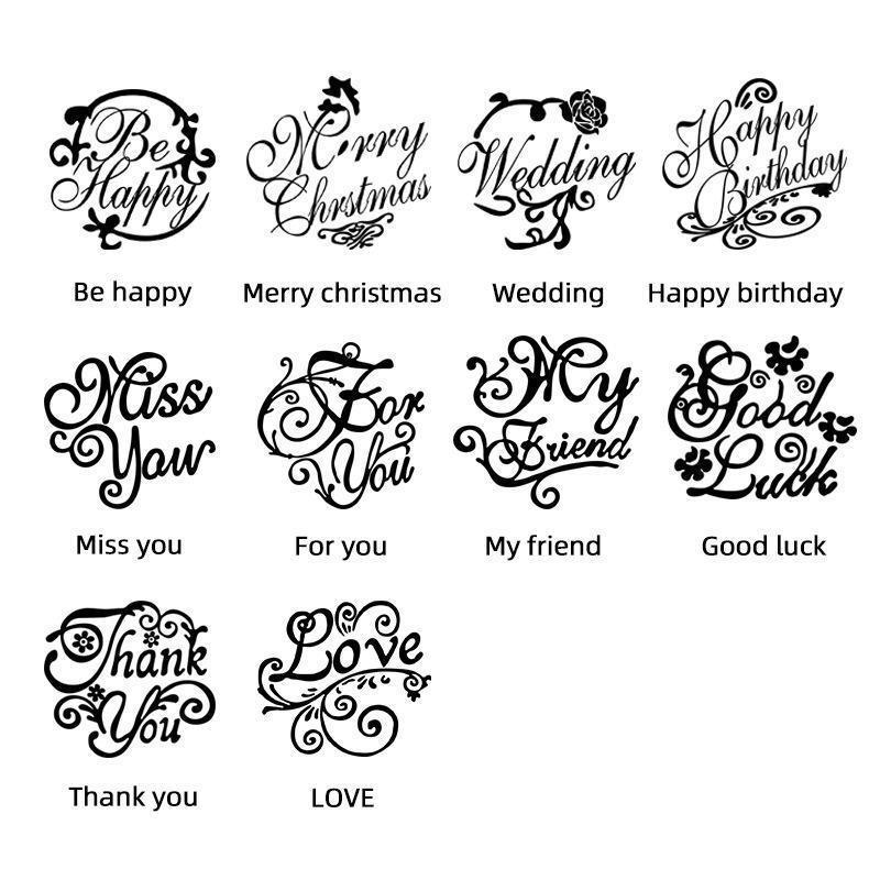 1 Pc Alphabet Pattern Wax Seal Stamps Retro Happy Birthday Antique Wooden Sealing Scrapbooking Wedding Decoration