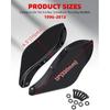Amazicha Schwarze Verkleidungs-Luftabweiser Seitenflügel Windschutzscheiben-Seitenabdeckung Schild Kompatibel für Harley Davidson Street Glide Electra Glide Tri Glide