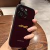 Fashion Leopard Print Burgundy Phone Case For iPhone 17 16 11 13 12 14 15 Pro Max XS X XR Plus 16 17 Pro Air Shockproof Cover