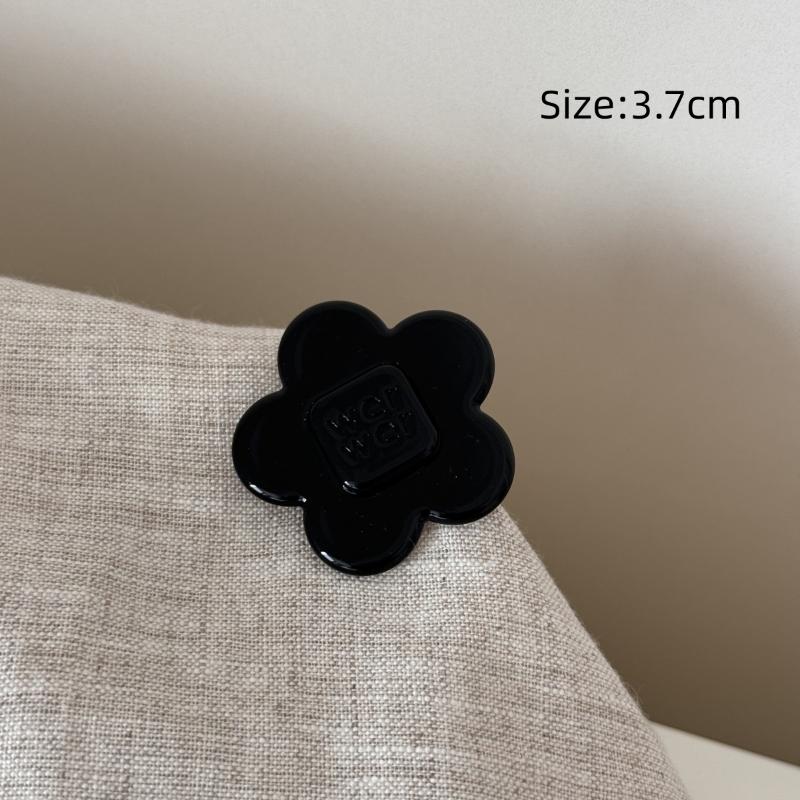 

1Pc Fashion Sweet Acetate Flower Bow Hairpin Side Bangs Clip Headdress For Women Girls Simple Casual Hair Accessories Gift