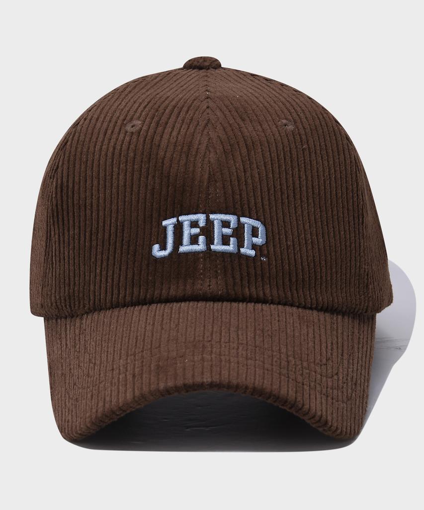 JEEP Arched Mocha Corduroy Ball Cap (Jq5Gcu199Br)