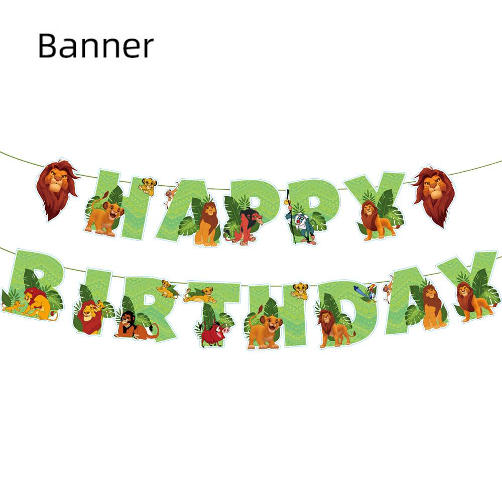 The Lion King Party Decoration Simyron Lion-Themed Party Supplies for Kids