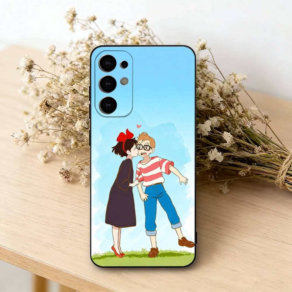 

Kiki Flying Witch Delivery Service Phone Case Black Silicone Soft For Samsung S25,S24,S21,S22,S23,S30,Ultra,S20,Plus,Fe,Lite Samsung S22ULTRA5G