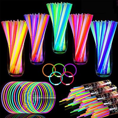 20/50/100 stücke Glow Sticks Party Fluoreszenz Licht Glow In The Dark Armband Halskette Neon Hochzeit Geburtstag Party Requisiten decor