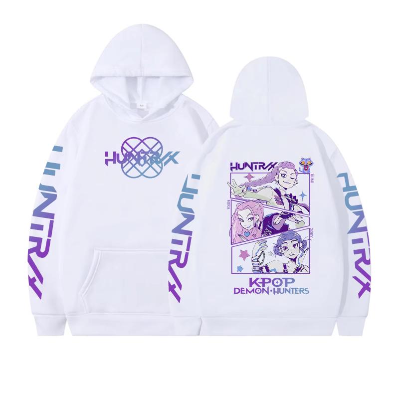 Hoodie Premium Demon Hunters Autumn Derpy Tiger Huntrix Men Women Y2K Hoodie Saja Boys Streetwear Anime Crewneck Merch for Fan