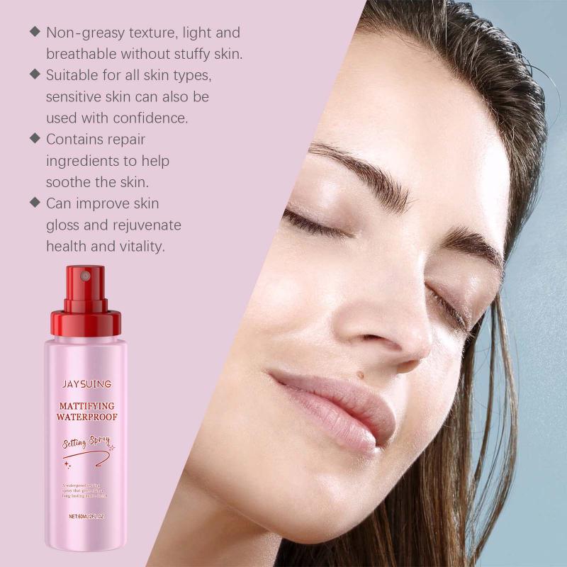Matte Setting Spray: Natural, Lightweight, Moisturizing, Refreshing, Long-Lasting, And Oil-Controlling Setting Spray one size