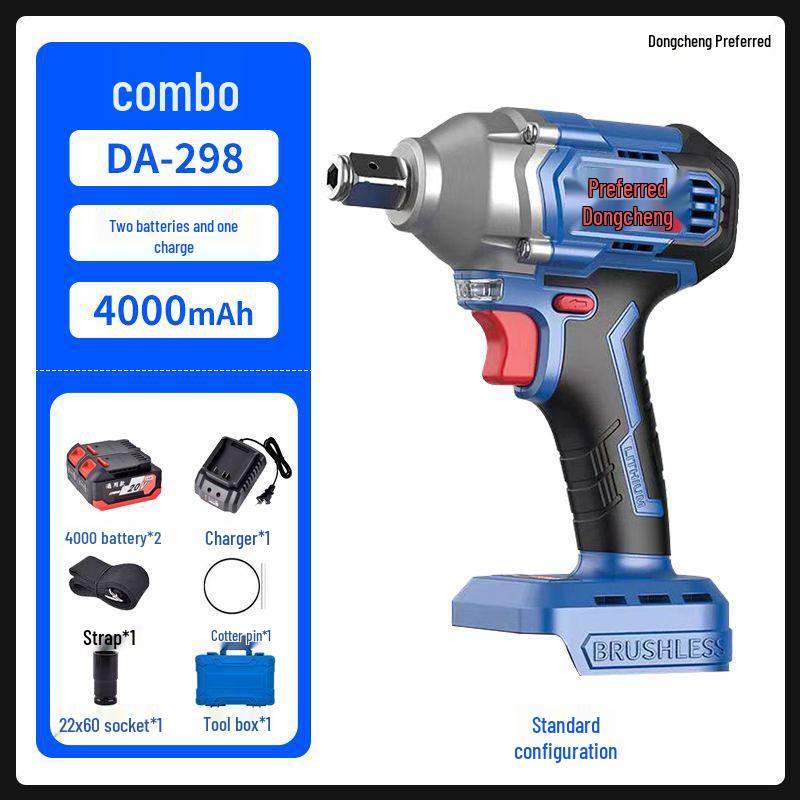 Dongcheng High Torque 488 Brushless Electric Impact Wrench with Lithium Battery