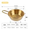 Korean Style Gold Stainless Steel Rice Wine Bowl