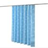 Blue Printing Mediterranean Shower Curtain With Hooks  Waterproof Bathroom