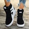 Fashion Designer Sneakers for Women 2024 Autumn High Top Lace Up Women's Vulcanized Shoes Heightened Thick Sole Fashionable Women Shoes