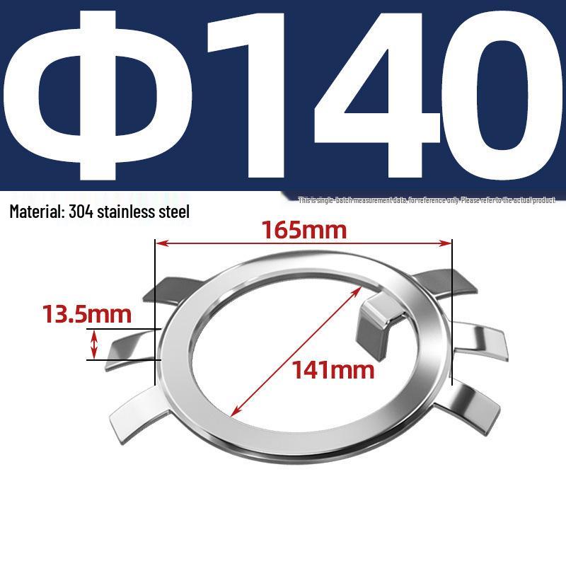 65MN Manganese 304 Stainless Steel Six-Claw Anti-Loosening Lock Nut Washer