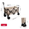 Foldable Aluminum Camping Cart: Large Capacity Outdoor Trailer for Street Vendors and Home Use