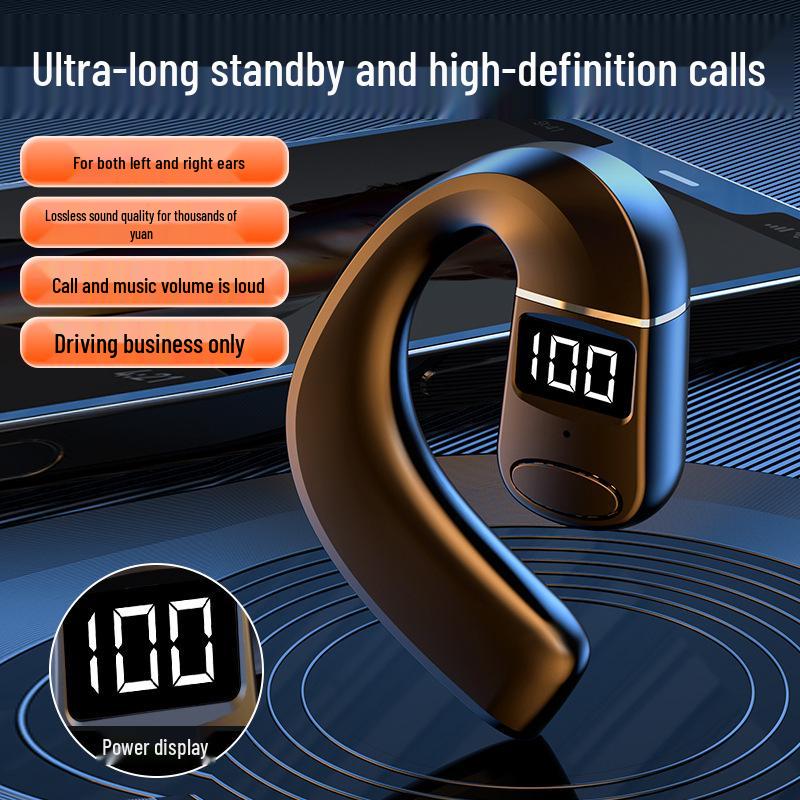 Hot V7 Open-Ear Wireless Bluetooth Earphone for Business, Sports, and Music with Super Long Battery Life
