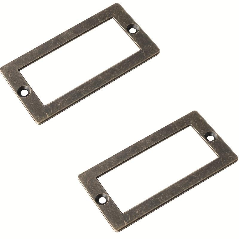 5 peças Antigo Vintage Alça Vintage Porta-Cartão de Visita Moldura de Etiqueta Gaveta de Liga de Zinco Armário de Medicina Chinesa Bronze Antigo Antiquado