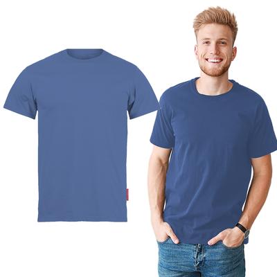 T-SHIRT męski BAWEŁNIANA krótki rękaw gładka dopasowana jeans T-SHIRT męski 3XL BAWEŁNIANA krótki rękaw gładka dopasowana jeans