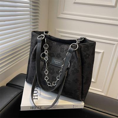 New Shoulder Bag Large Capacity Women's Tote Fashion Bag Women's Shoulder Student Bag Versatile Commuter Tote Bag