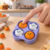 Halloween Desktop Ornament Clicker Fidget Toy 3D Printed Pumpkin Ghost Egg Carton Tactile Sensory Tool with Keychain Hole Cute Stress Relief