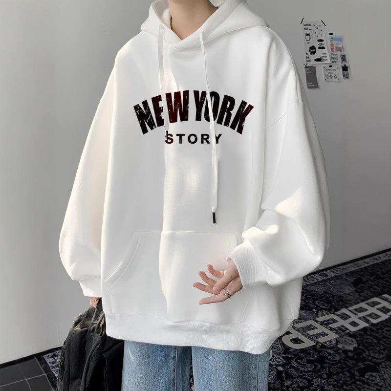 Hooded Sweatshirt Men's New Autumn and Winter Loose Student Versatile Jacket