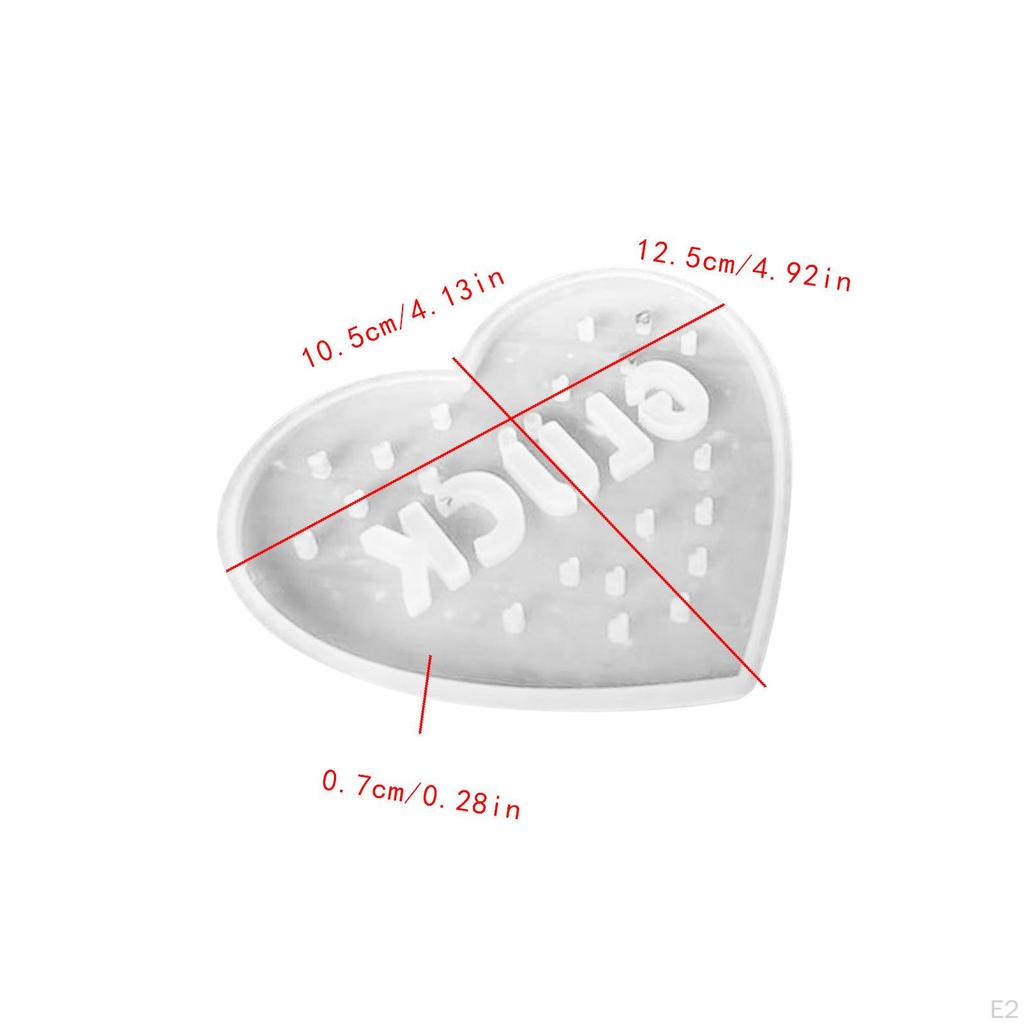 LED Night Light Silicone Model Casting Tool, Heart Shaped ,Plaster Portable Easy To Demould