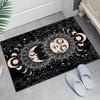 Crystal Velvet Mysterious Stars And Moon Printed Area Rug Carpet for Bedroom Living Room Home Decor Rugs Mat Non Slip