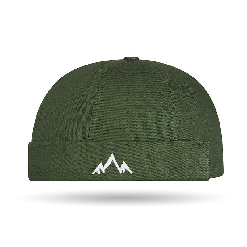 Artistic Retro Embroidered Hat Hip-hop Street Dance Fashionable Melon Rind Hat Brim Elegant and Chic Tang Hat