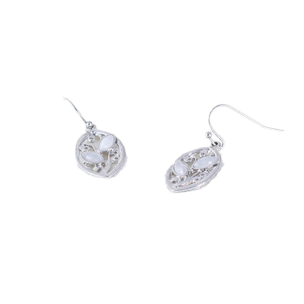 Qifu Leaf Ear Hook Earrings - Trendy European & American Style
